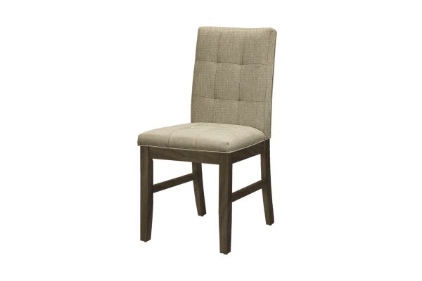 Monarch Specialties I 1378 - Grey/Brown Dining Chair - 2-Pack