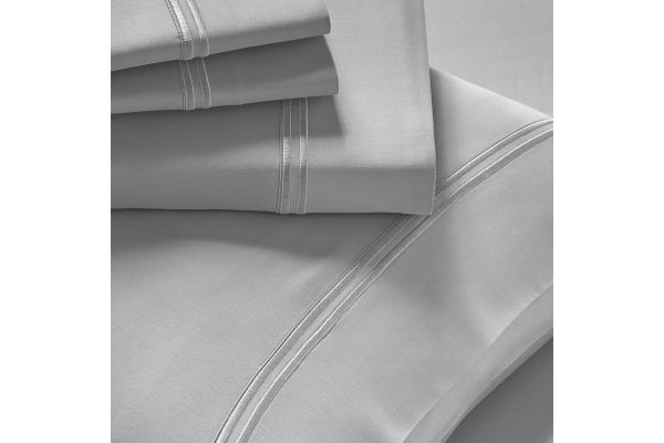 Premium Refreshing Tencel™ Lyocell Split California King Sheet Set - Dove Gray