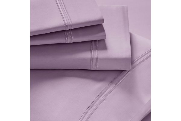 Premium Refreshing Tencel™ Lyocell Split Head Queen Sheet Set - Lilac