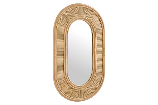 Sovana Oval Rattan Wall Mirror by Modway