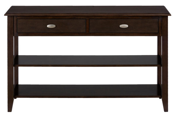 Merlot Sofa Table with Shelves