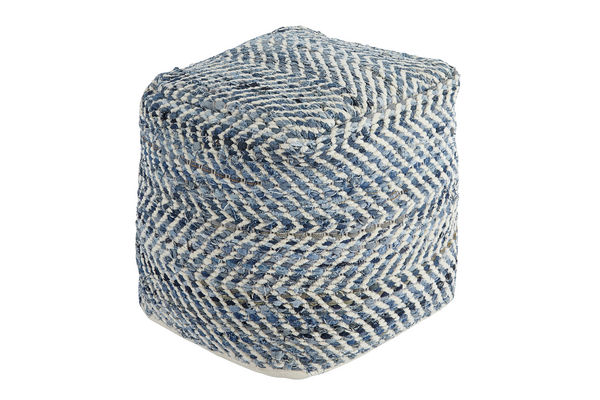 Chevron Pouf by Ashley